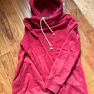 Ampersand ave red single hood sweatshirt size medium